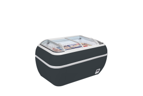 TWIN HEAD A-F Antracite Supermarket Freezer