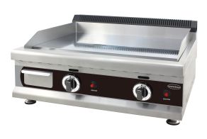 GAS FRY TOP CHROME 800
