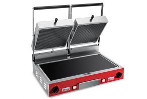 Ceramic Flat/Ribbed Panini Grill