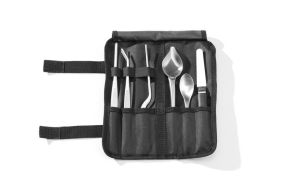 Chef plating set, 6 pcs, satined, HENDI, 255x25x(H)100mm