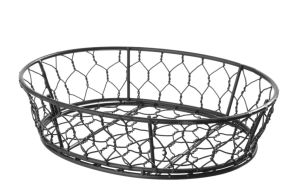 Basic wire basket, oval, HENDI, 230x180x(H)60mm