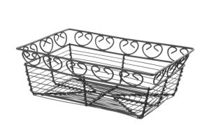 Wire basket deco rectangular, HENDI, 230x150x(H)80mm