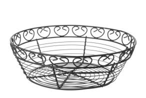 Wire basket deco round, HENDI, ?250x(H)80mm