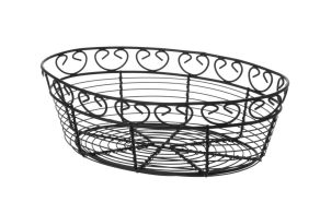 Wire basket deco oval, HENDI, 255x160x(H)80mm