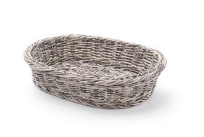 Bakery basket oval, HENDI, Light grey, 320x230x(H)70mm
