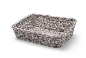 Bakery basket angled, HENDI, Light grey, 400x300x(H)120mm