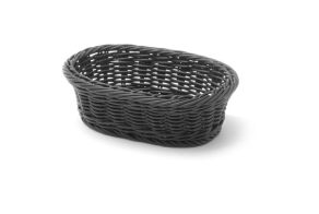 Bakery basket oval, HENDI, Black, 190x120x(H)60mm