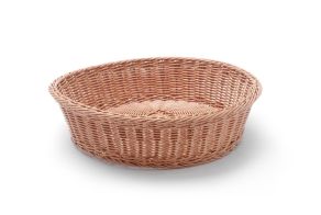 Bread basket round, HENDI, Brown, ?400x(H)90mm