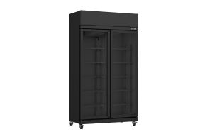 REFRIGERATOR 2 GLASS DOORS BLACK IRM-770 BL