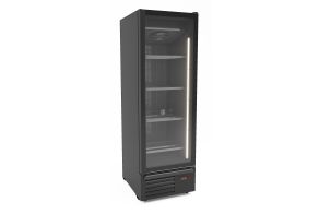 FREEZER 1 GLASS DOOR BLACK 500L