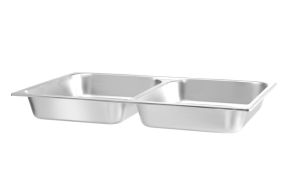 Food pan GN 1/1, with 2 compartments, HENDI, 7,5L, 530x325x(H)65mm