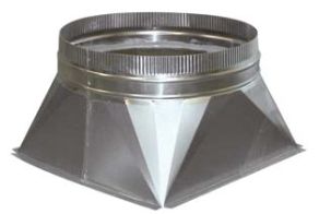 SQUARE TO ROUND CONVERTER Ø 200