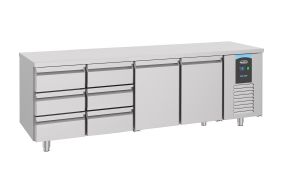 700 REFRIGERATED COUNTER 2 DOORS 6 DRAWERS ENERGY LINE