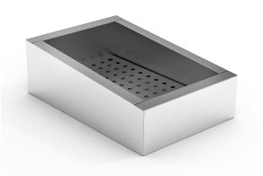 CRUSHED ICE BIN INCLINE 1/1 GN AISI 304  DRAIN ON THE OPERATING SIDE