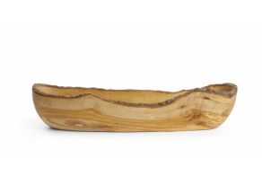 Olive wood bowl oblong, HENDI, 400x90x(H)80mm