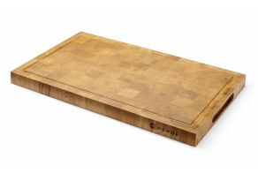 Oak serving board, end-grain, HENDI, 530x325x(H)35mm