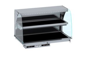 DROP-IN CURVED HEATED CERAMIC DISPLAY WALL MODEL - BLACK 4/1