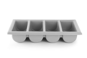 Cutlery tray, HENDI, Light grey, 530x325x(H)100mm