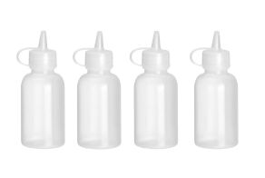 Mini sauce dispenser - set of 4 pcs., HENDI, 0,05L, Transparent, ?35x(H)100mm