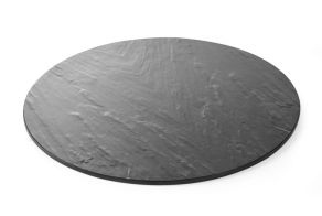 Plateau, round – slate design, HENDI, ?430x(H)7mm