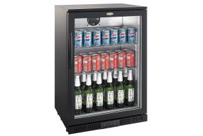 BACKBAR COOLER BLACK 1 DOOR