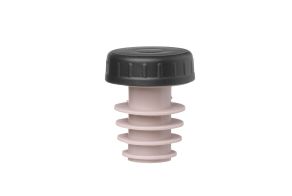 Stopper with cap, BarUp, Black, 6 pcs., ?xmm