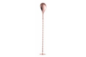 Bar spoon with muddler, BarUp, Copper, 280x35mm