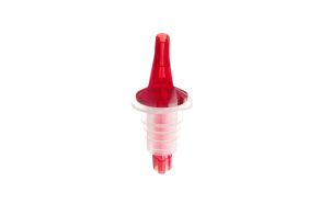 Free-flow pourer, BarUp, Red, Red, 4 pcs