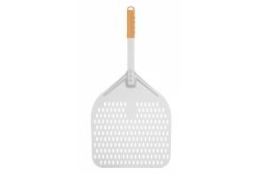 Pizza scoop with short handle, squared, perforated, HENDI, 350x710mm