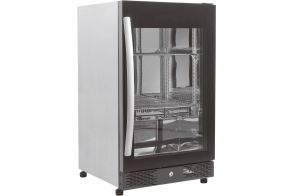 BACKBAR COOLER BLACK 1 FULL GLASS DOOR