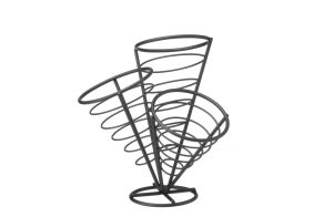 Chips serving stand for 3 bags., HENDI, 270x270x(H)280mm