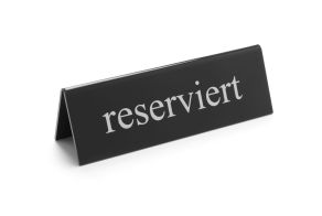 Table sign reserved, HENDI, reserviert, 130x30x(H)38mm