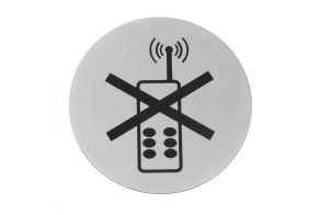Door signs, HENDI, mobile off, ?75mm