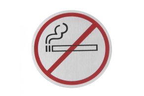 Door sign, HENDI, no smoking, ?75mm