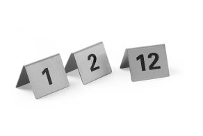 Tablestand numbers, HENDI, Numbers 1-12, 50x35x(H)40mm