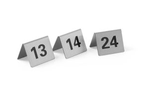 Tablestand numbers, HENDI, Numbers 13-24, 50x35x(H)40mm