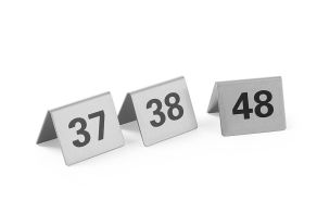 Tablestand numbers, HENDI, Numbers 37-48, 50x35x(H)40mm