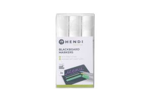 Blackboard markers 15 mm, HENDI, 3 white markers
