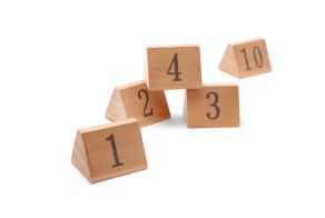 Table signs numbered, HENDI, Numbers 1-10, 55x48x(H)44mm