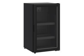 COUNTER TOP GLASS DOOR REFRIGERATOR 136L BLACK