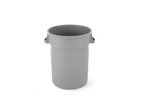 Round waste bin, AmerBox, 120L, Light grey, ?550x(H)690mm