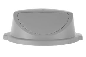 Push lid for round waste bin, AmerBox, fits 691038, Light grey, ?580x(H)190mm