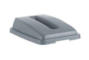 Lid with opening for 60 l rectangular container, HENDI, rectangular opening, Light grey, 660x470x(H)30mm