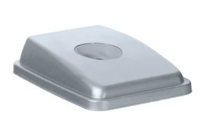 Lid with opening for 60 l rectangular container, HENDI, round opening, 660x470x(H)30mm