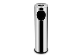 Standing waste bin with ashtray, HENDI, 15L, ?200x(H)700mm