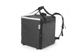 Pizza & food delivery backpack insulated, HENDI, 75,2L, Black, 410x410x(H)480mm
