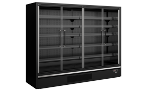 Galaxy+ GP26FGD Black Supermarket Multideck Cooler