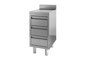 700 WORKTABLE WITH DRAWERS UPSTAND 400