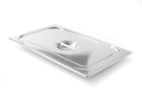 Lid for GN containers with soup/sauce ladle recess, HENDI, Kitchen Line, GN 1/1, 530x325mm