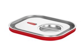 Lid for GN containers with silicone rim, HENDI, Kitchen Line, GN 1/2, 265x325mm